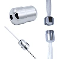 N-A 6 unidades de conectores de cable de metal cromado para luz de baño con conector clip de ancla ponderada cable de…